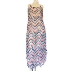 REWIND Sheer Chevron print MAXI Dress SIZE XS